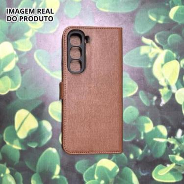 Imagem de Capa Carteira Estojo P/ Infinix Hot 60/60i ou Kit + Película Vidro 3D 