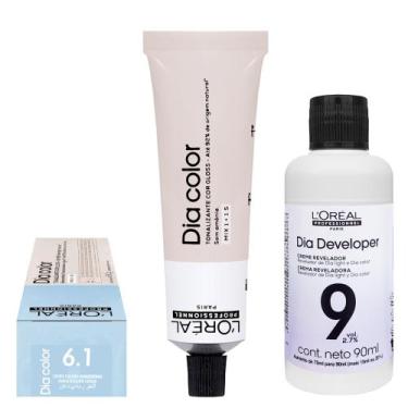 Imagem de Loreal Tonalizante Dia Color 6.1 Louro Escuro Acinzentado 60g Rev. 9 v