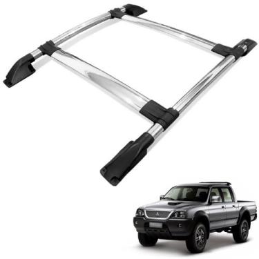 Imagem de Rack Teto Bagageiro L200 Sport Outdoor 2004 a 2012 Tubolar Cromado - T