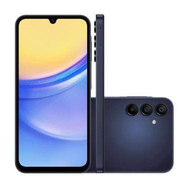Imagem de Samsung Galaxy A15 4G 128GB Azul Escuro Tela Super AMOLED 6.5 Bateria 