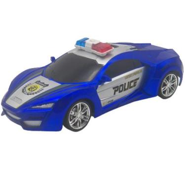 Imagem de Carro de Controle Remoto Ferrari Polícia de Elite - Toys & Toys Azul 6