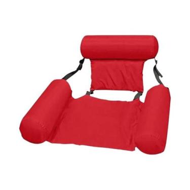 Imagem de Colchão Inflável Dobrável Para Piscina, Rede Flutuante, Cadeira De Laz
