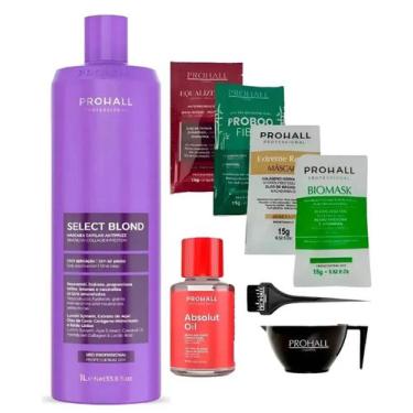 Imagem de Prohall Escova Progressiva Sem Formol Um Só Passo Select Blond 1L
