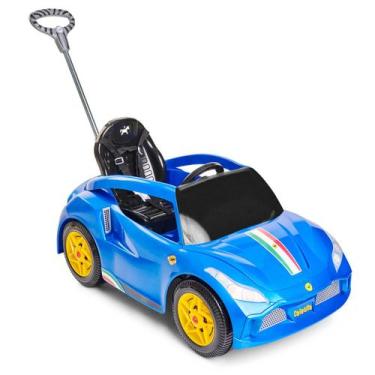Imagem de Carrinho Passeio e Pedal Racer Turbo Azul - Calesita