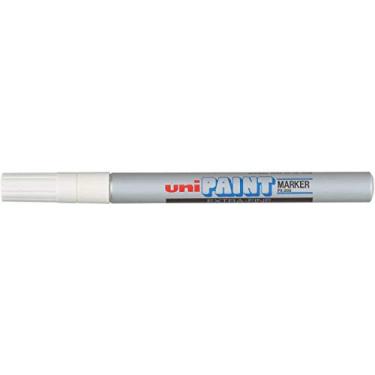 Imagem de PX-203 Marcador Permanente PAINT MARKER, Uni-ball, Prata, Caixa com 12 unidades