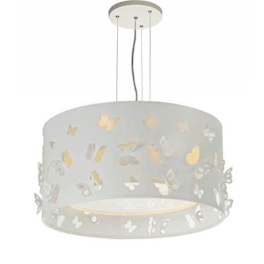 Imagem de LUSTRE INFANTIL PENDENTE BORBOLETAS DUPLO - CRÚ 30X16