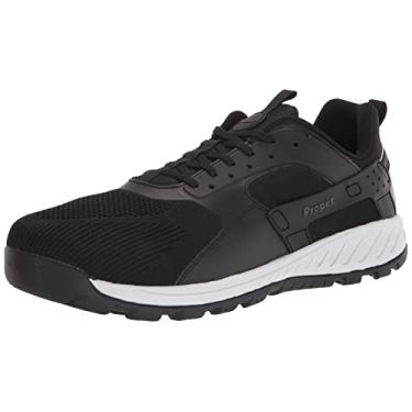 Imagem de Propét Tênis de caminhada masculino Visp, Preto/branco, 9.5 XX-Wide