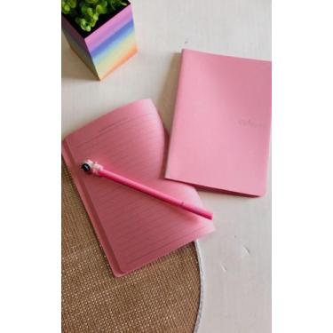 Imagem de Caderno Colorido Com Pauta 40 Folhas Capa Mole - Caderno Folhas Colori