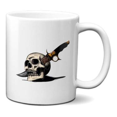 Imagem de Caneca Faca Na Caveira Presente Criativo Personalizado