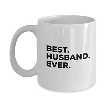 Imagem de Caneca Best Husband Ever – Copos de café presentes para marido – Ideia de presente para meu marido – Use para aniversário de casamento, noivado, dia dos namorados, Natal, aniversário, casamento