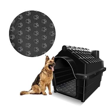 Imagem de Casa Em Plástico Para Cachorros N7 Com Colchão Cor preto