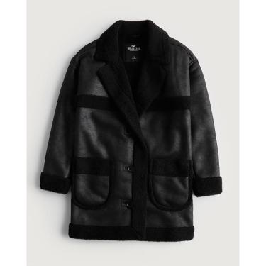 Imagem de Casaco Feminino Vegano Hollister Sintético 