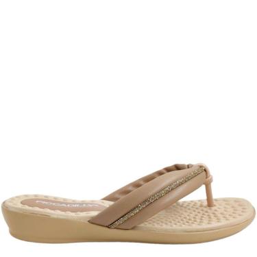 Imagem de Tamanco Feminino Casual Dia a Dia Calce Fácil em Couro com Strass Piccadilly 500345
