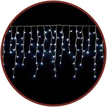 Imagem de Cascata 100 Lâmpadas Pisca De Natal Led Branco Qg084c1002