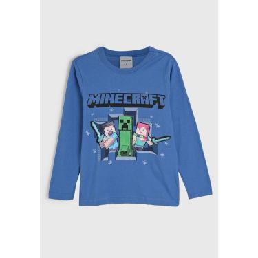 Imagem de Infantil - Camiseta Brandili Minecraft Azul Brandili 55548 menino