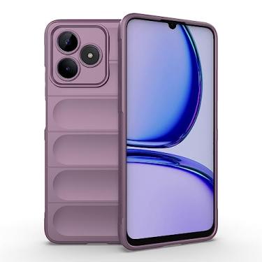 Imagem de Elubugod Capa compatível com Realme Narzo N53 4G, capa para celular TPU macia compatível com Oppo Realme C53 4G RMX3760 / Narzo N53 4G RMX3761 capa roxa
