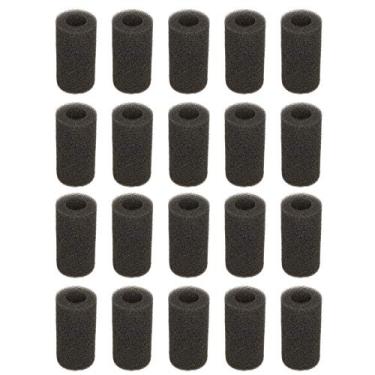 Imagem de Esponja de filtro de entrada de 20 unidades, esponja de filtro de aquário manga de filtro especial para entrada de água para evitar a inalação de peixes pequenos e camarões, (Medium (small hole))