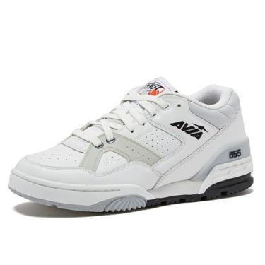 Imagem de Avia 855 Basketball Shoes for Men and Women, Low Top Retro Sneakers for Indoor or Outdoor, Street or Court - White/Light Grey, 7 Medium