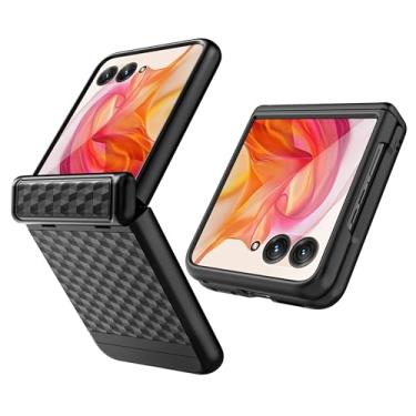 Imagem de ENCASED Capa SlimShield para Motorola Razr Plus 2024 com proteção de dobradiça (Moto Razr+) Protetor de tela de vidro temperado integrado (Razr 50 Ultra) Preto