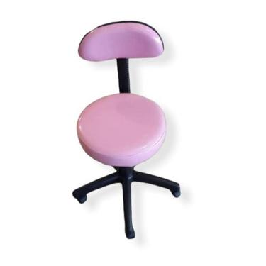 Imagem de Cadeira Mocho com Encosto Slim Anatômico - Dos Anjos - Dos Anjos Móvei