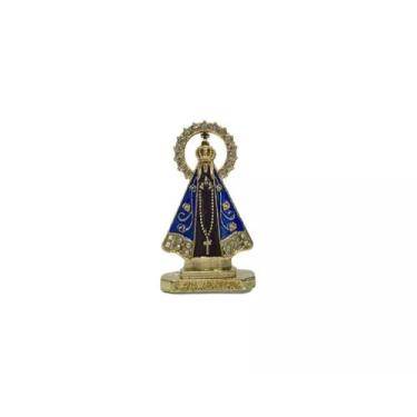 Imagem de Enfeite Painel Nossa Senhora Aparecida Dourado marrom 5 cm - ASA