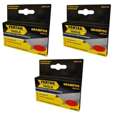 Imagem de Grampos 12mm Tipo Reto Para Grampeador De Press��o Com 3000 Un