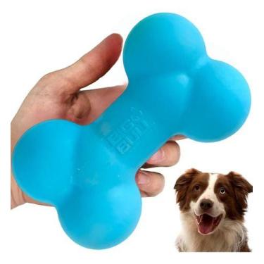 Imagem de Brinquedo Mordedor Cachorro Borracha Osso Médio Porte Forte - Big Bull
