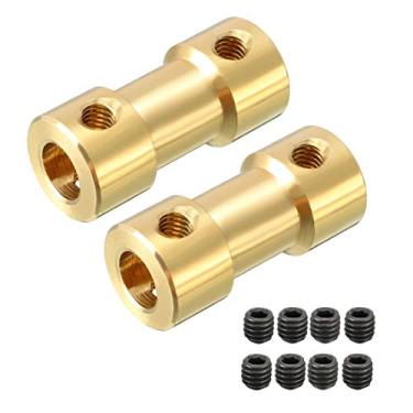 Imagem de uxcell 2 peças acoplador de eixo 2,3 mm x 4 mm adaptador de conector para motor RC avião barco L20XD9