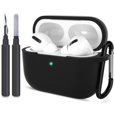 Imagem de ATUAT Compatível com AirPods Pro Case, capa protetora de silicone compatível com AirPods Pro (2019)