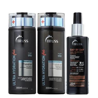 Imagem de Truss Ultra Hydration Plus+ Kit Shampoo Condicionador e Day By Day Lea