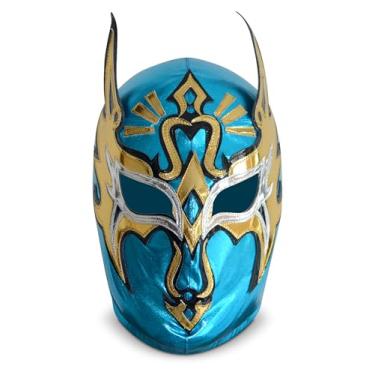 Imagem de Deportes Martinez Myztezyz Spandex Microfiber Lucha Libre Wrestling Mexican Mask Luchador Adult Mask (blue) Costume Wear Pro-fit for Cosplay