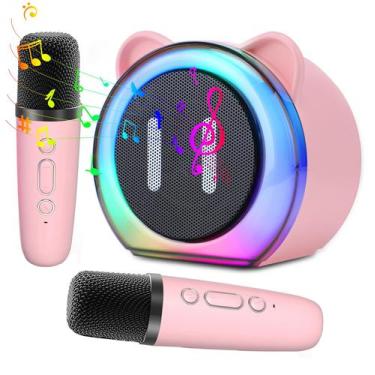 Imagem de Máquina de Karaokê Infantil Allnice com 2 Microfones e Luzes
