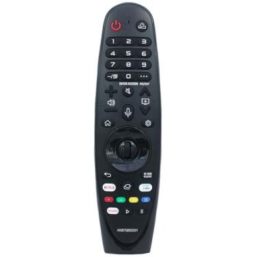 Imagem de Substituição AN-MR20GA AKB75855501 Controle remoto IR para LG Smart TV, também compatível com AN-MR19BA 49NANO81ANA 55NANO81ANA 65NANO81ANA 49NANO81UNA 55NANO91ANA 65NANO91ANA