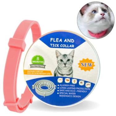 Imagem de Coleira Anti-Pulgas Repelente para Gatos 8 Meses de Proteção - Genéric