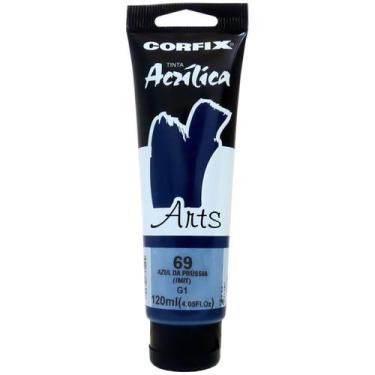 Imagem de Tinta Acrílica Arts Corfix 120ml G1 - 85120, 069 - AZUL DA PRUSSIA