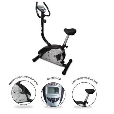 Imagem de Bicicleta Ergométrica Com Monitoramento Cardíaco, KV6.3I Magnética Kikos