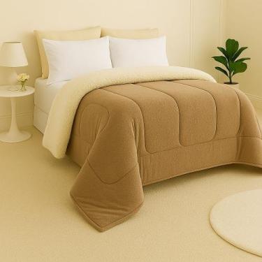 Imagem de Coberdrom Edredom Pele De Carneiro Casal Queen Sherpa DuplaFace Varias