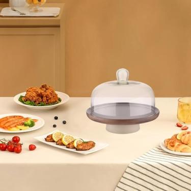 Imagem de Ｂｅｓｇａ Suporte de bolo com cúpula de vidro, display de bolo, suporte multifuncional para cupcake, prato de bolo para eventos de casamento, festa de, Grande