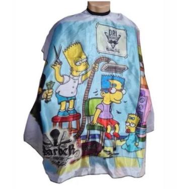 Imagem de Capa de Barbeiro Com Zíper Em Cetim Premium Para Salão - Barbershopp62