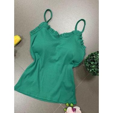 Imagem de modas regata canelada - NoBrand, Verdementa, M