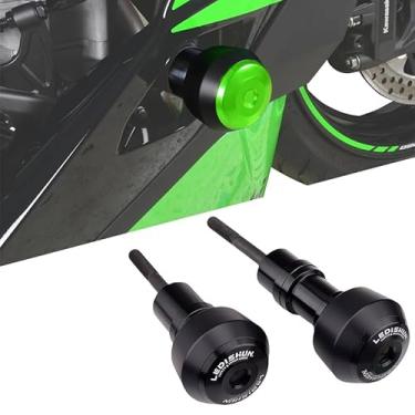 Imagem de HRuizq Protetor de queda de carenagem de motor para quadro de motocicleta (para veículo Kawasaki) Ninja ZX-4RR ZX-4R ZX-25R (preto)