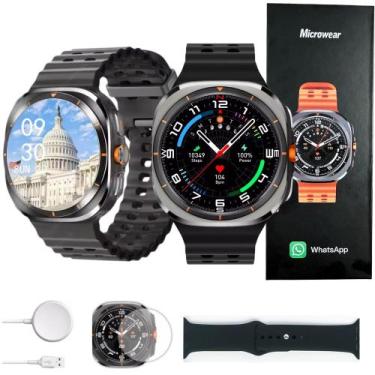Imagem de smartwatch responde whatsapp Watch Ultra MA27 1GB Memoria Pulseiras Ex