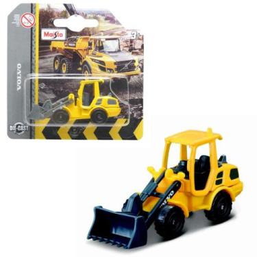 Imagem de Mini Work Machine Volvo 1 por 64 Trator Com Pá Carregadeira - Maisto