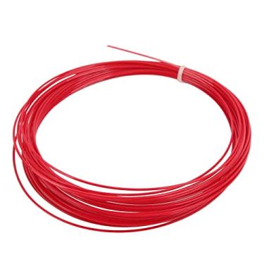 Imagem de Tênis hexadecimal de tenista de tenista de desgaste profissional fio de tênis de qualidade superior fibra de poliéster Durável alto desempenho para raquetes de tênis 12m 39,4ft (Vermelho)