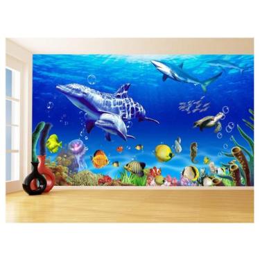 Imagem de Papel Para Piso De Porcelanato Liquido Água 3,5M Flr21 - Você Decora