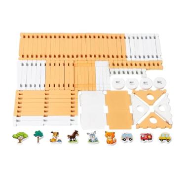 Imagem de Dynwave Conjunto de blocos de construção DIY casa de madeira, interação entre, construção para adultos, idades de 3, 4, 5 e 6 anos, crianças