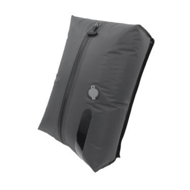 Imagem de IEUDNS Saco de compressão para embalagem a vácuo, reutilizável, enrolável, organizador de roupas de viagem, economiza espaço para colchão, roupa, colcha, com Janela