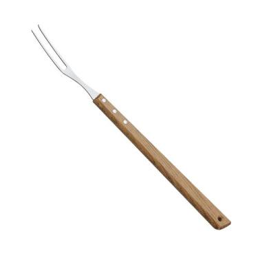 Imagem de Garfo Inox Trinchante com Cabo de Madeira - Tramontina
