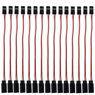 Imagem de DiGiYes 15Pcs 3-Pin Servo Extension Cable 15cm Male to Female JST Plug Servo 30 Core Wire Cable Connectors Fit for JR RC Airplane Car Remote Control Parts