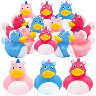 Imagem de Patos de borracha de unic rnio - 12 pe as